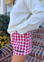 Merry Gingham Boxer Shorts