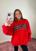 Georgia Reversible Mock Neck Sweatshirt