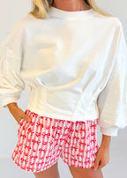 Sweetheart Bow Sleep Shorts