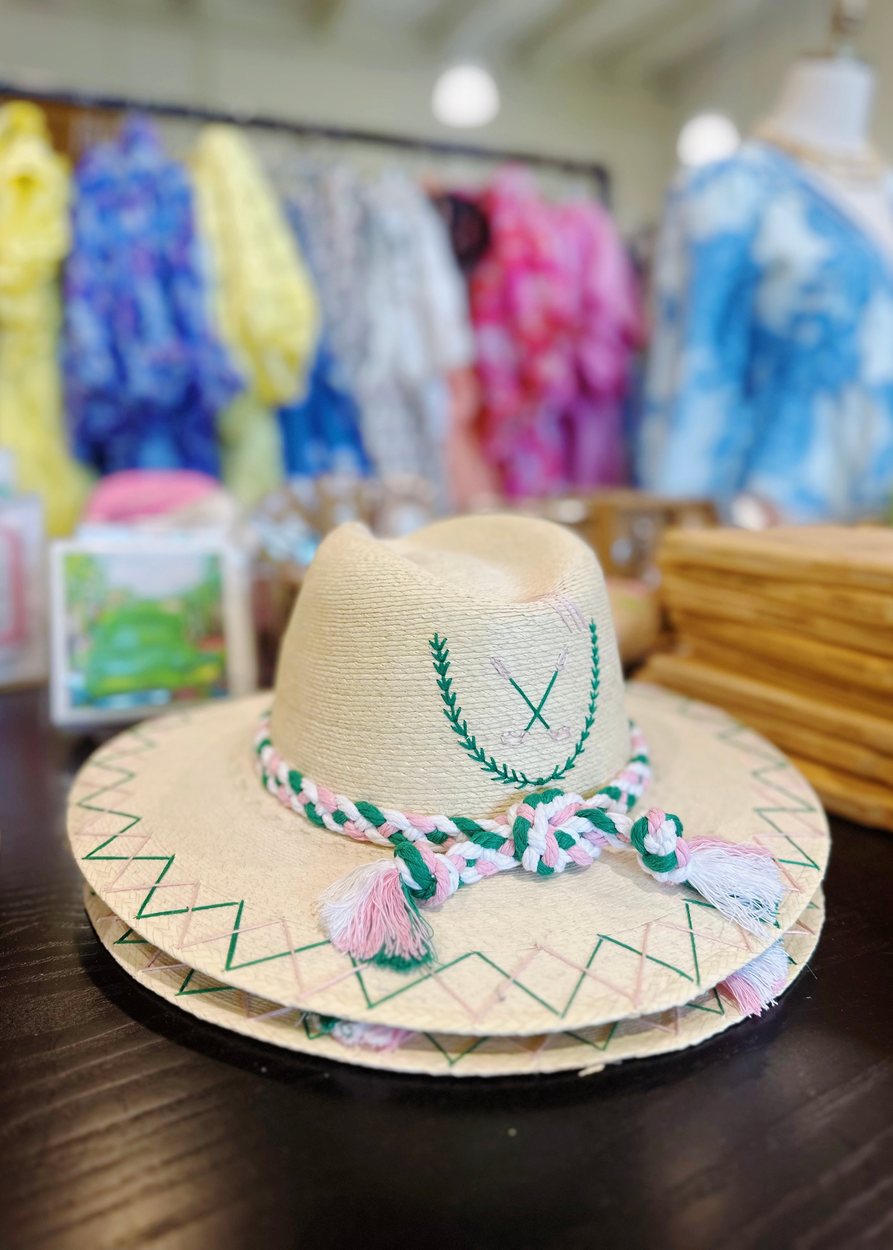 Pink Crossed Clubs Hat