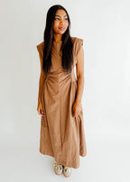 Mabel Ruched Midi Dress