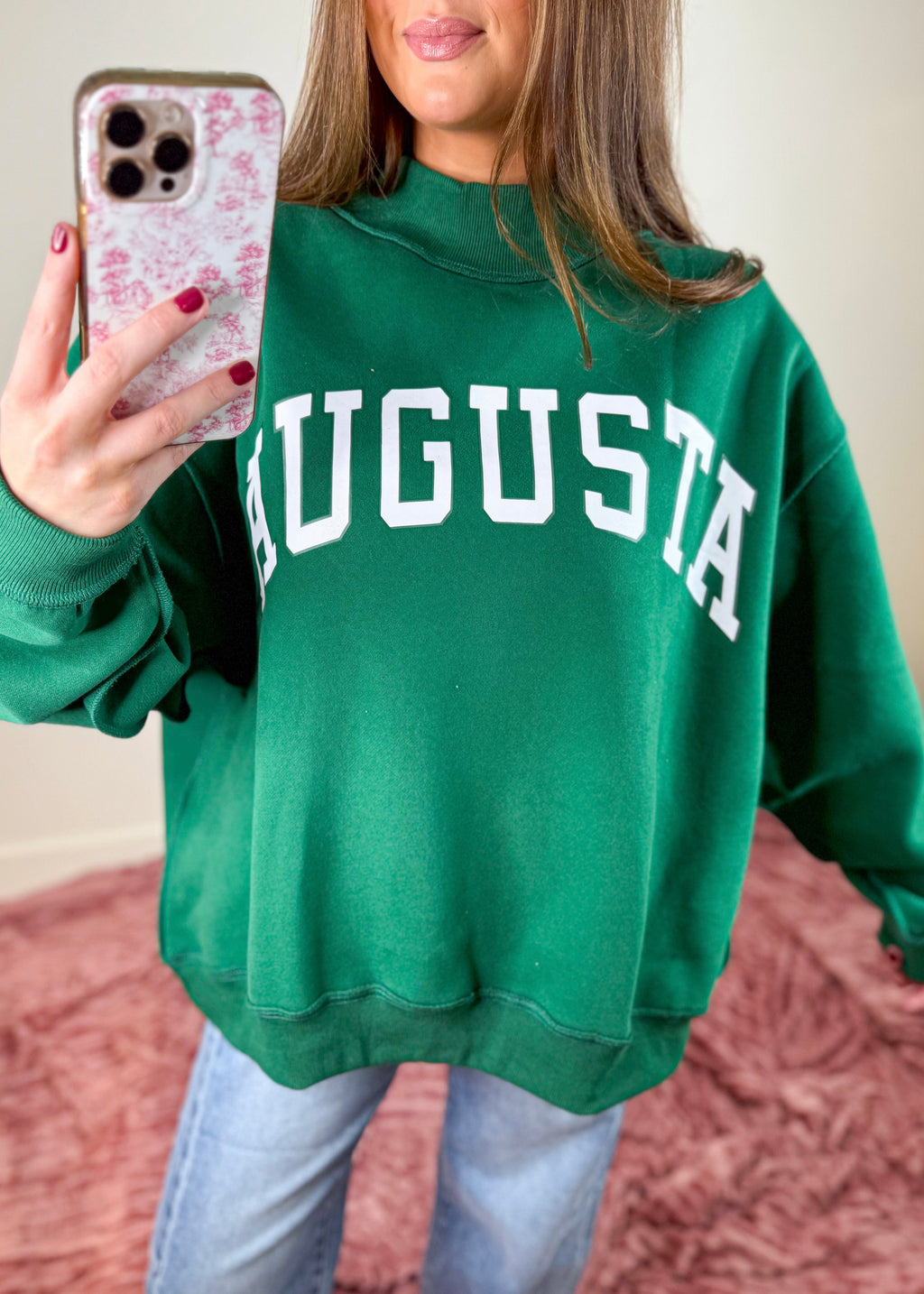 Augusta Mock Neck Sweatshirt