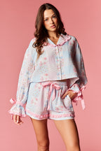 Patchwork Ruffle Pajama Set