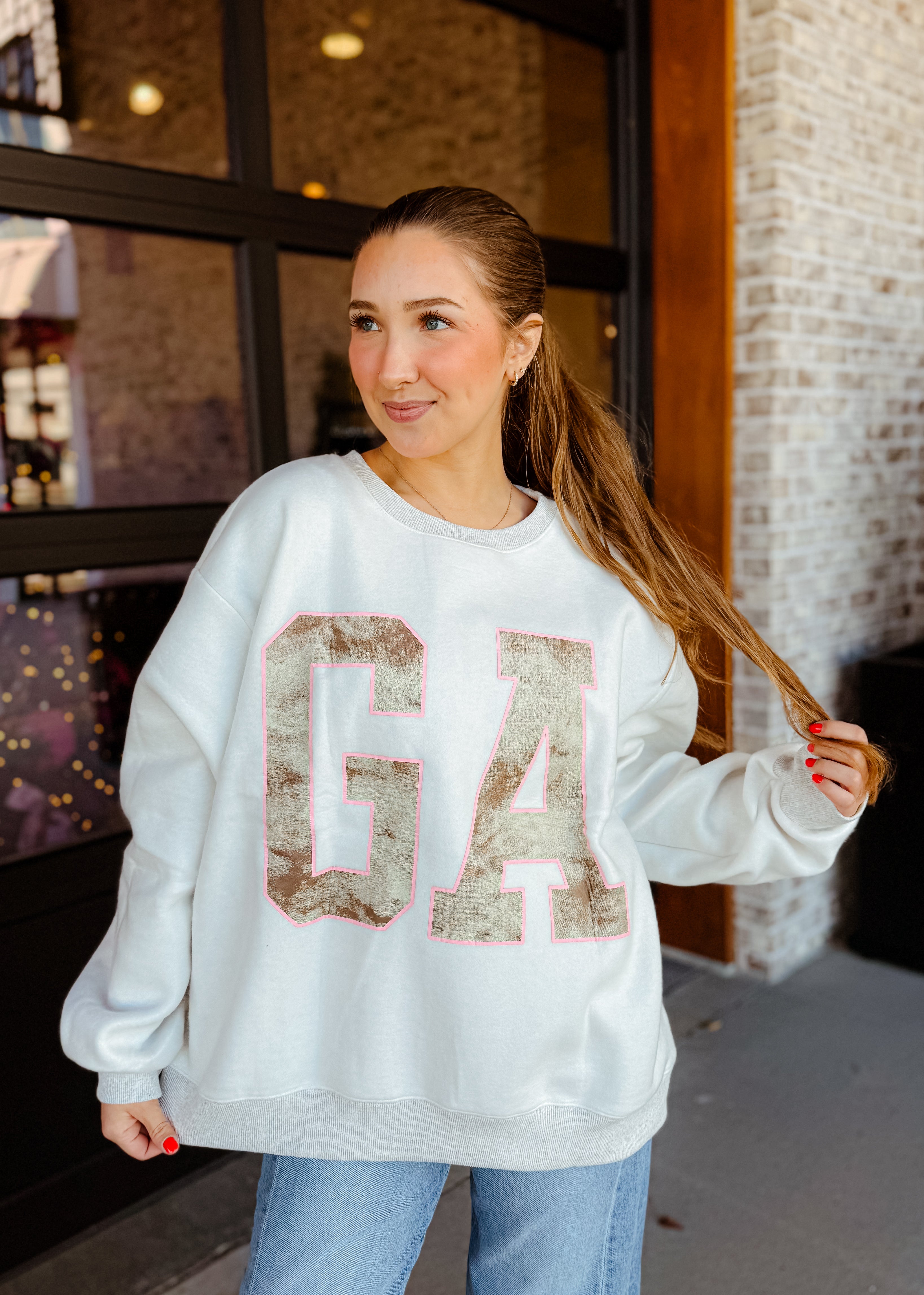 Georgia Camo Reversible Varsity Fleece Sweatshirt