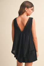 Lesly Flowy Lace Romper