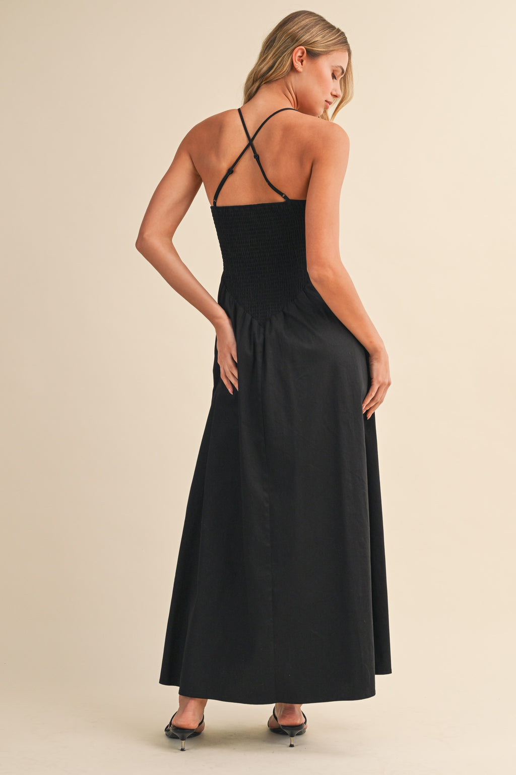 Natalie Smocked Top Midi Dress