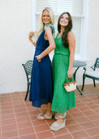 Giselle Belted Button Front Midi Dress