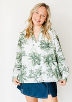 Bailee Floral Eyelet Top