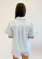 Sweetheart Striped Pajama Set