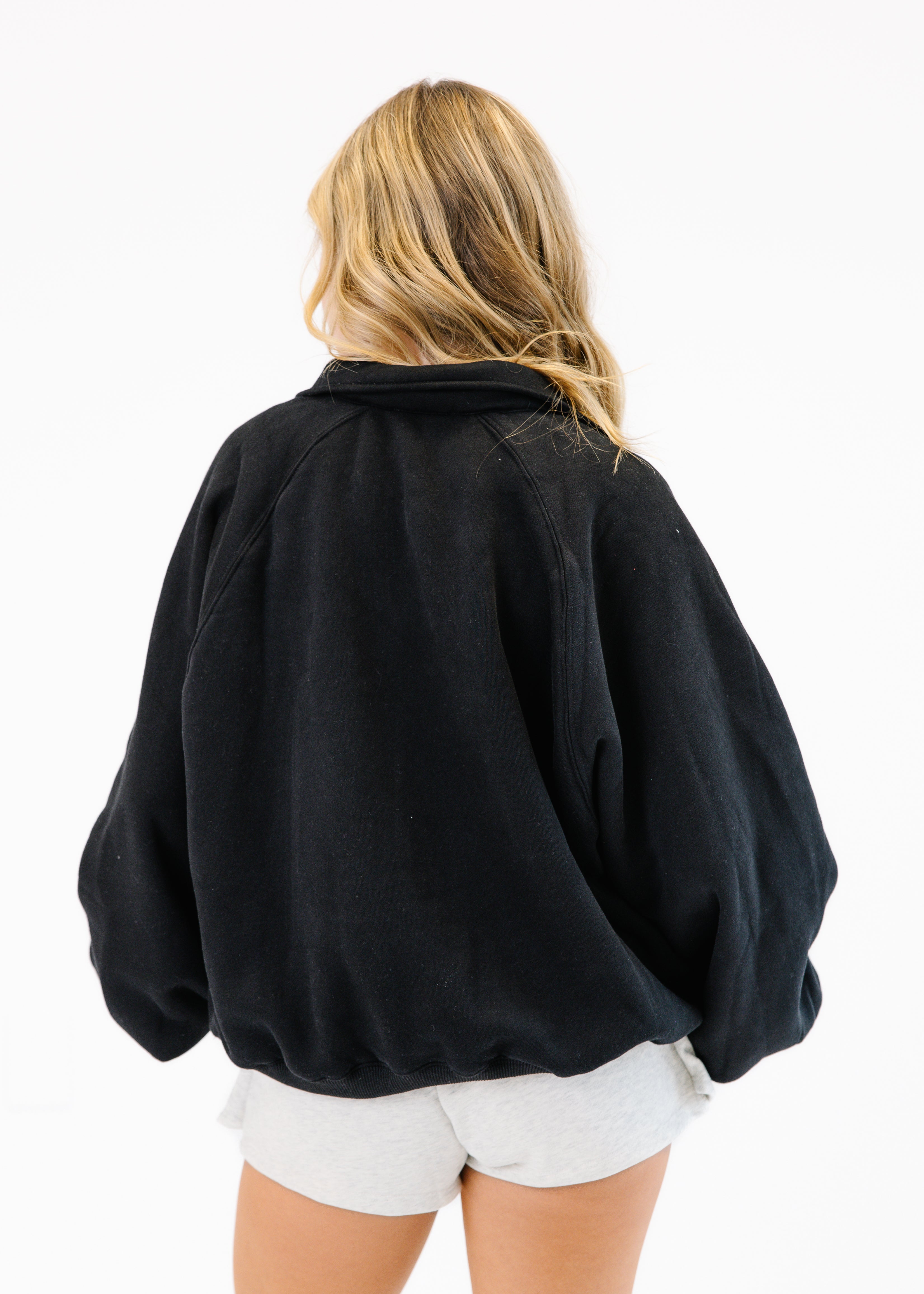 Snap Button Collared Sweater