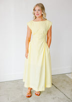 Mabel Ruched Midi Dress