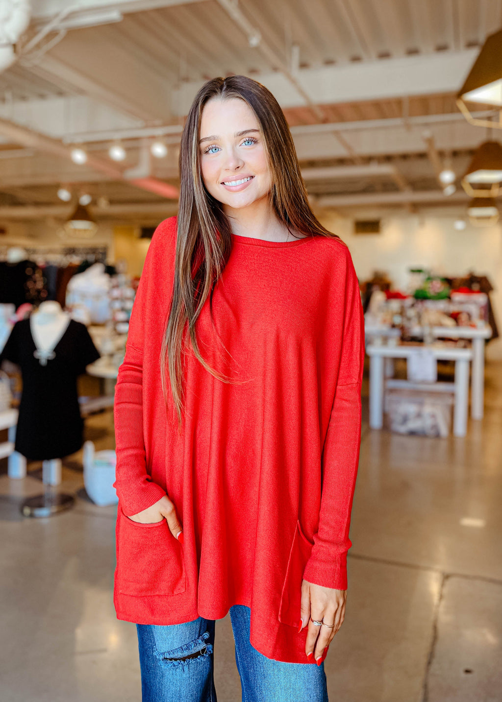 Boyfriend Pocket Sweater