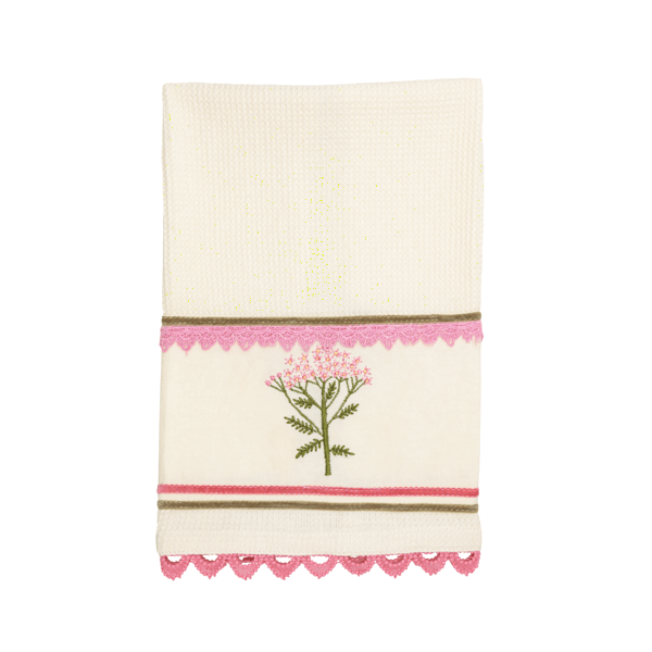 Flower Embroidery Towel