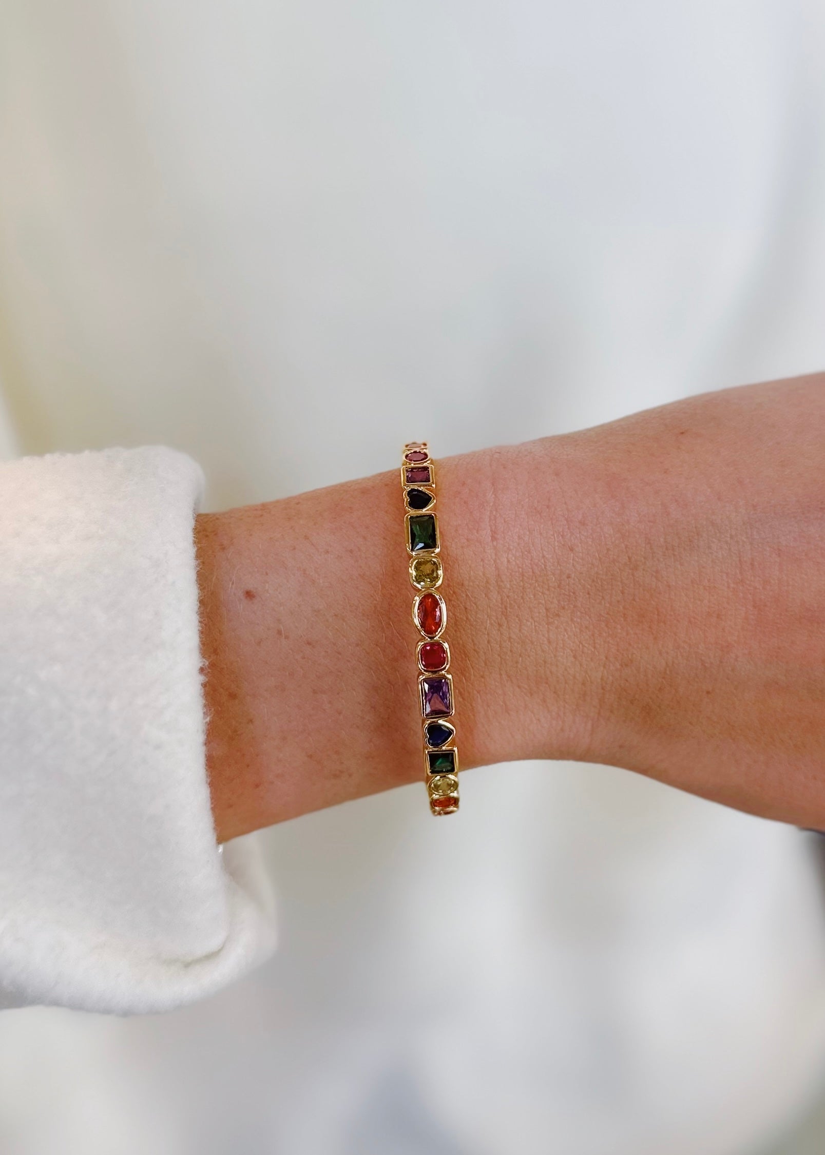 Pave Multi Color Crystal Bracelet