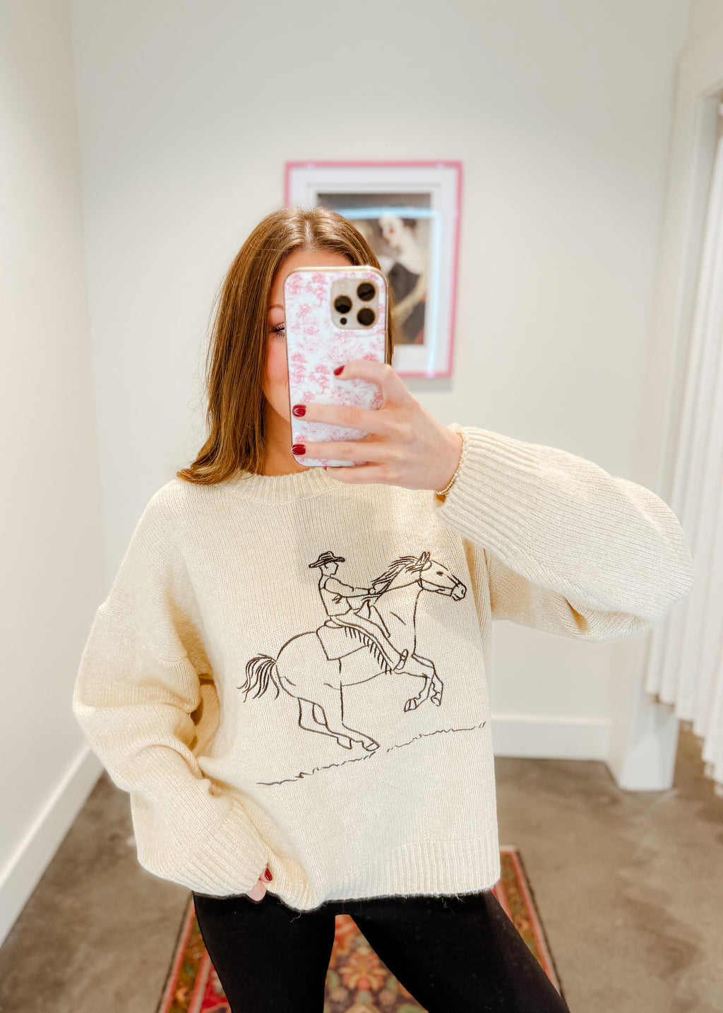 Cowboy Graphic Sweater