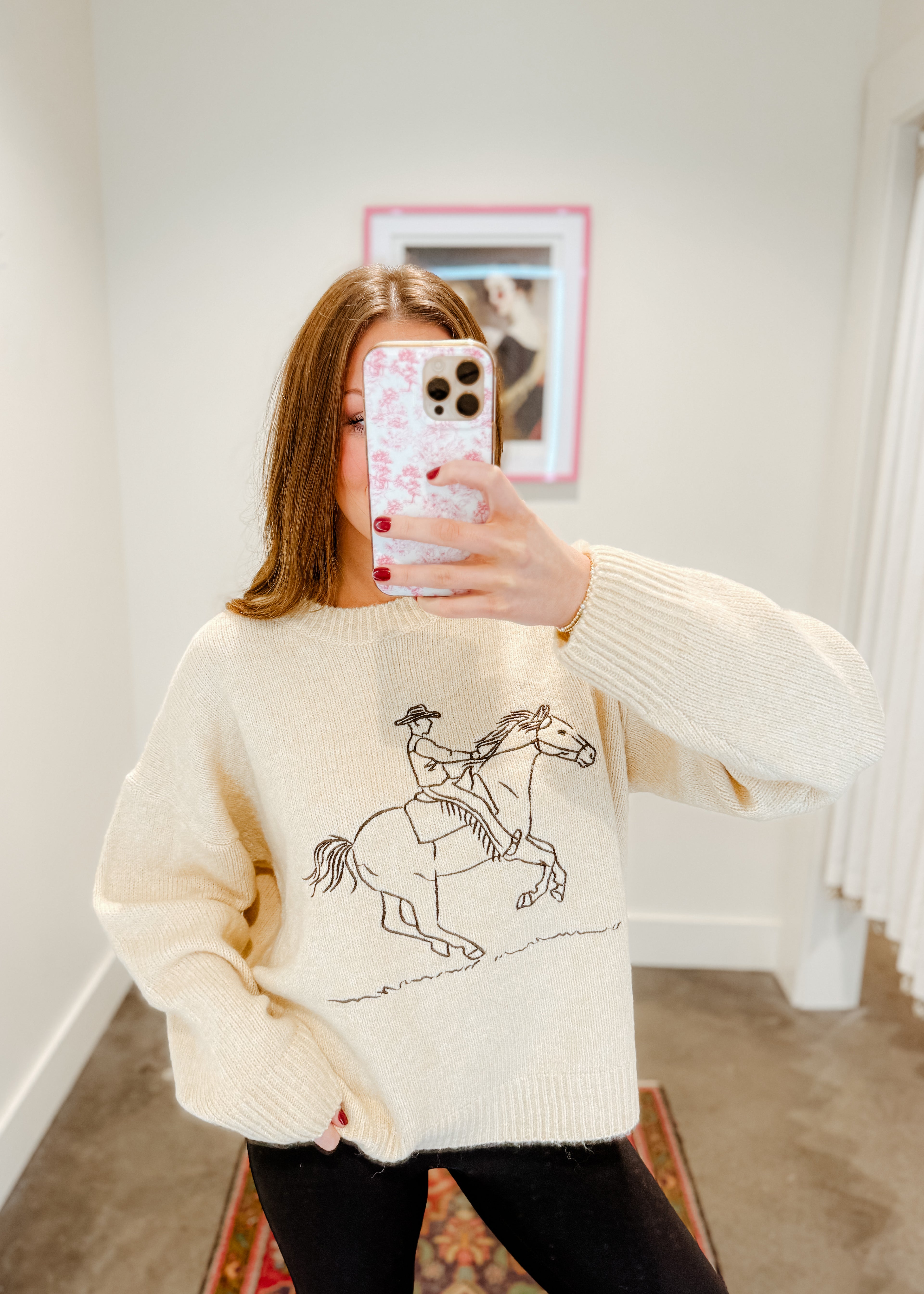 Cowboy Graphic Sweater
