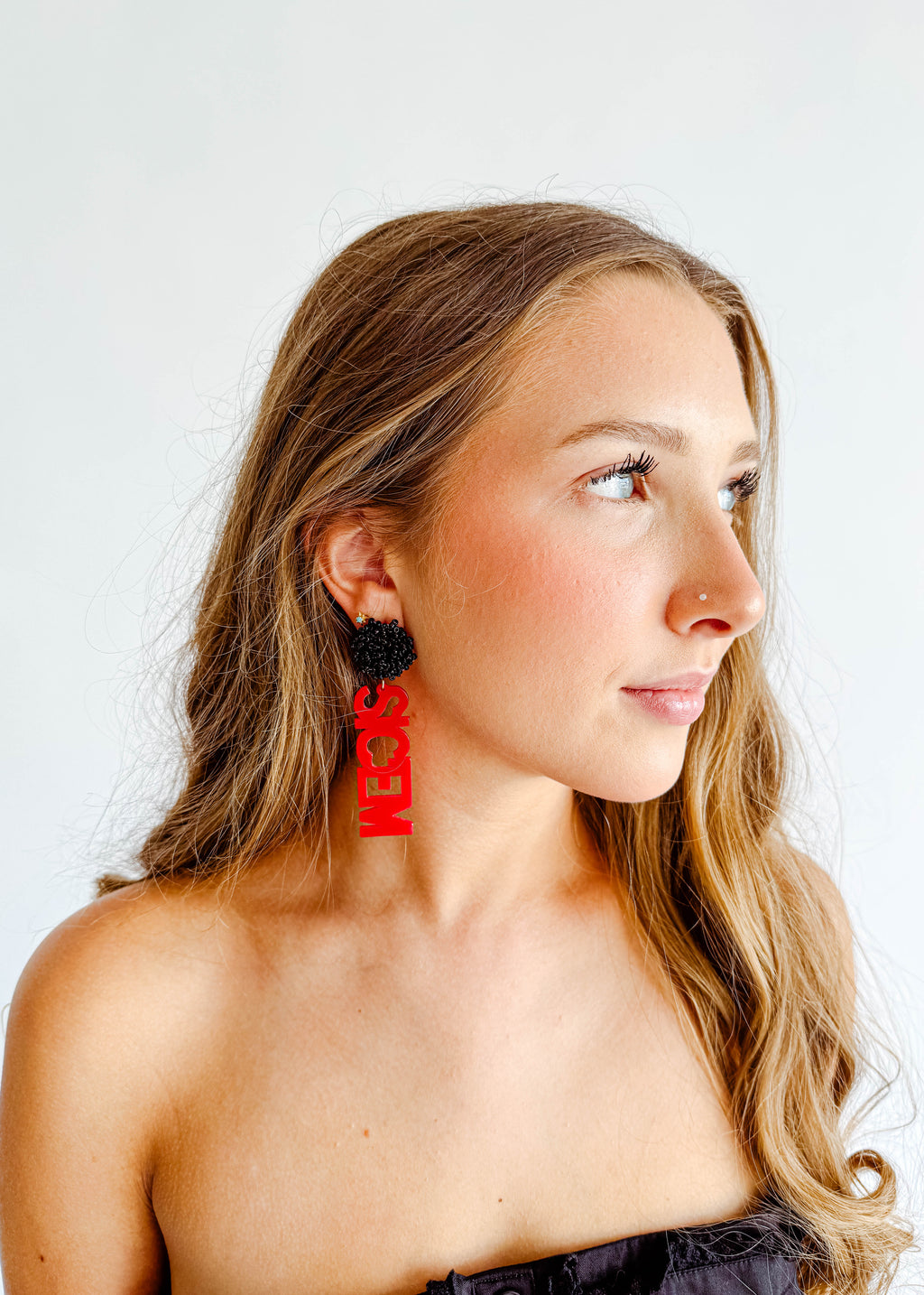 Georgia Gameday Letter Earrings
