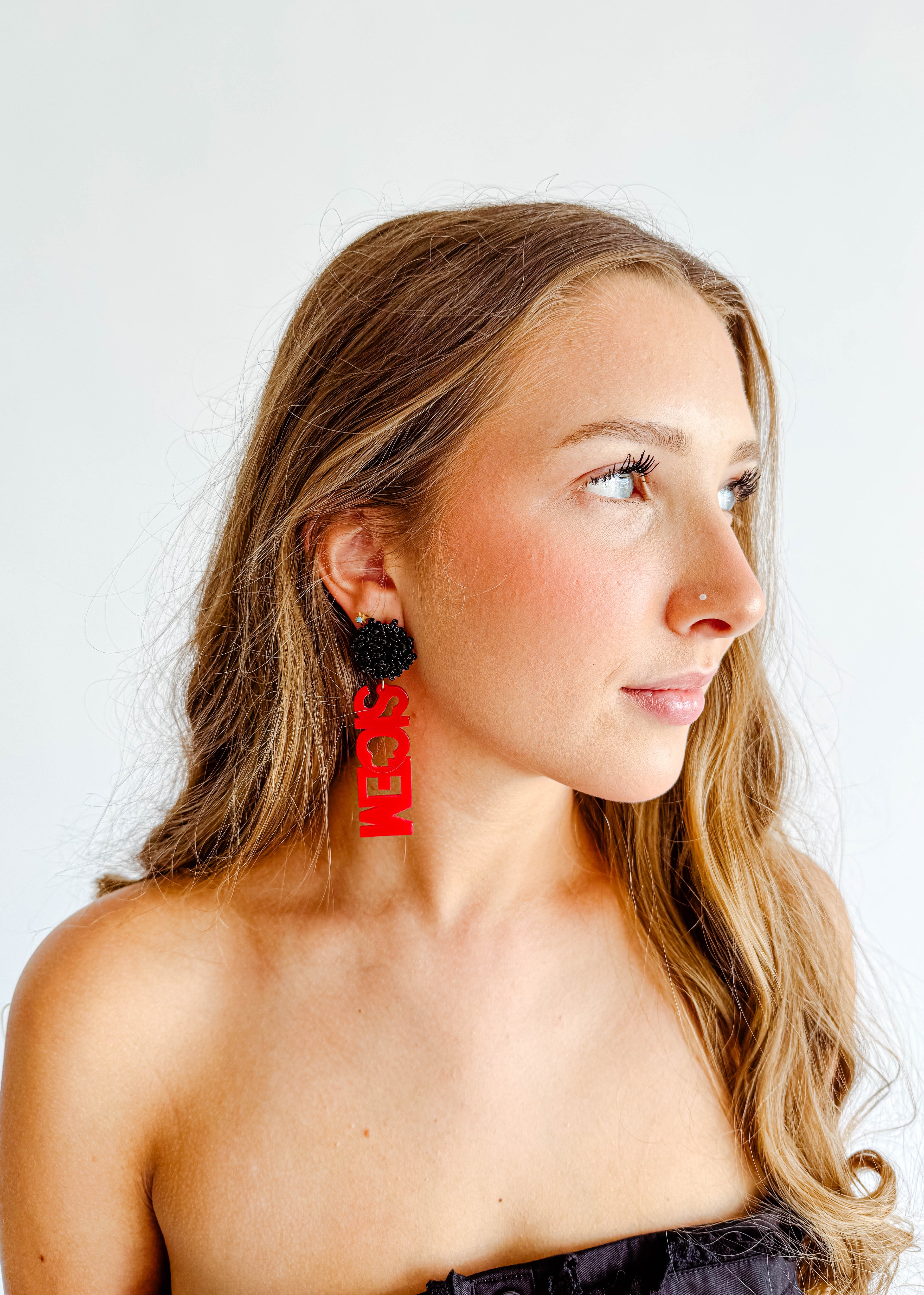 Georgia Gameday Letter Earrings