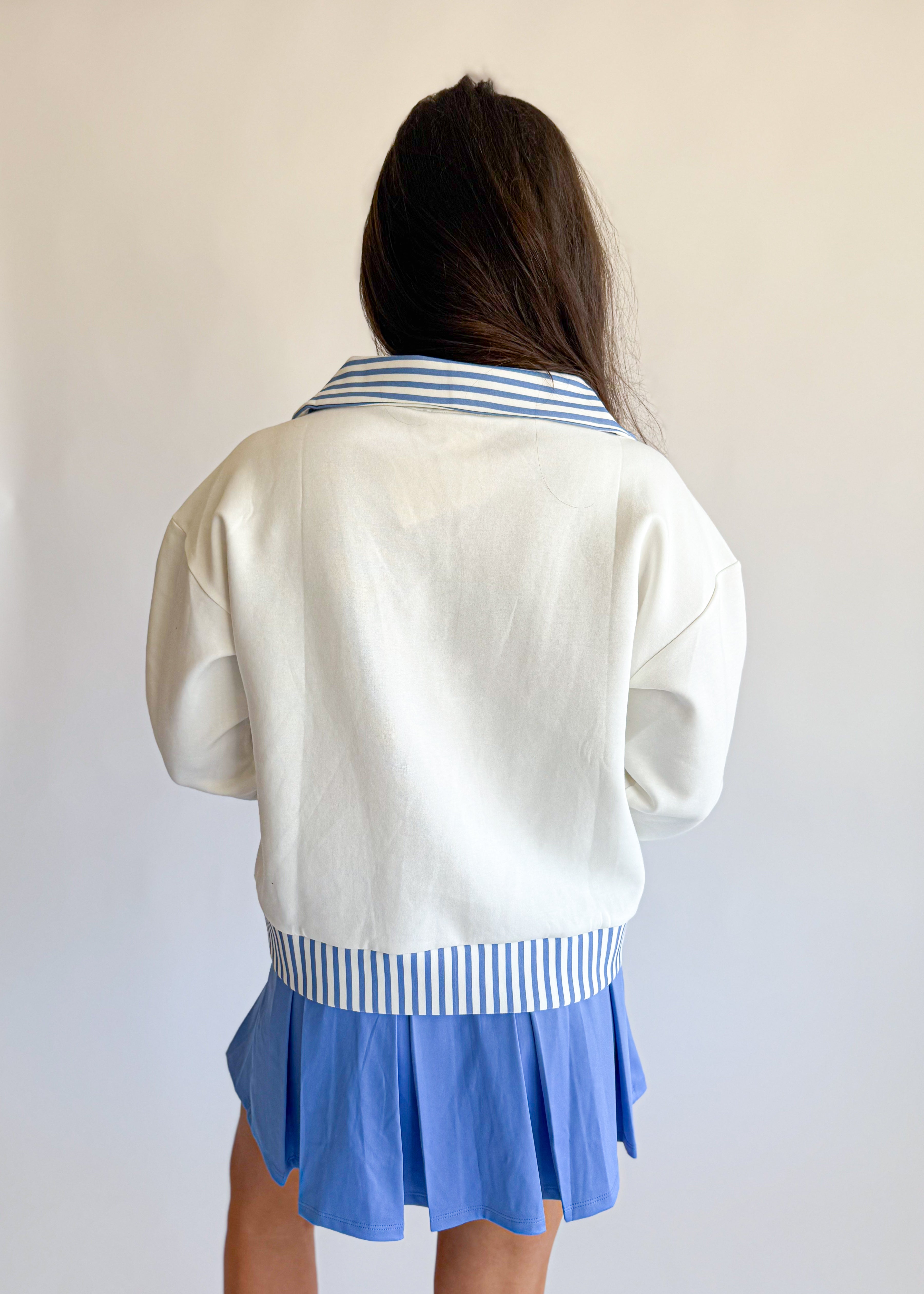 Tilley Striped Collar Pullover