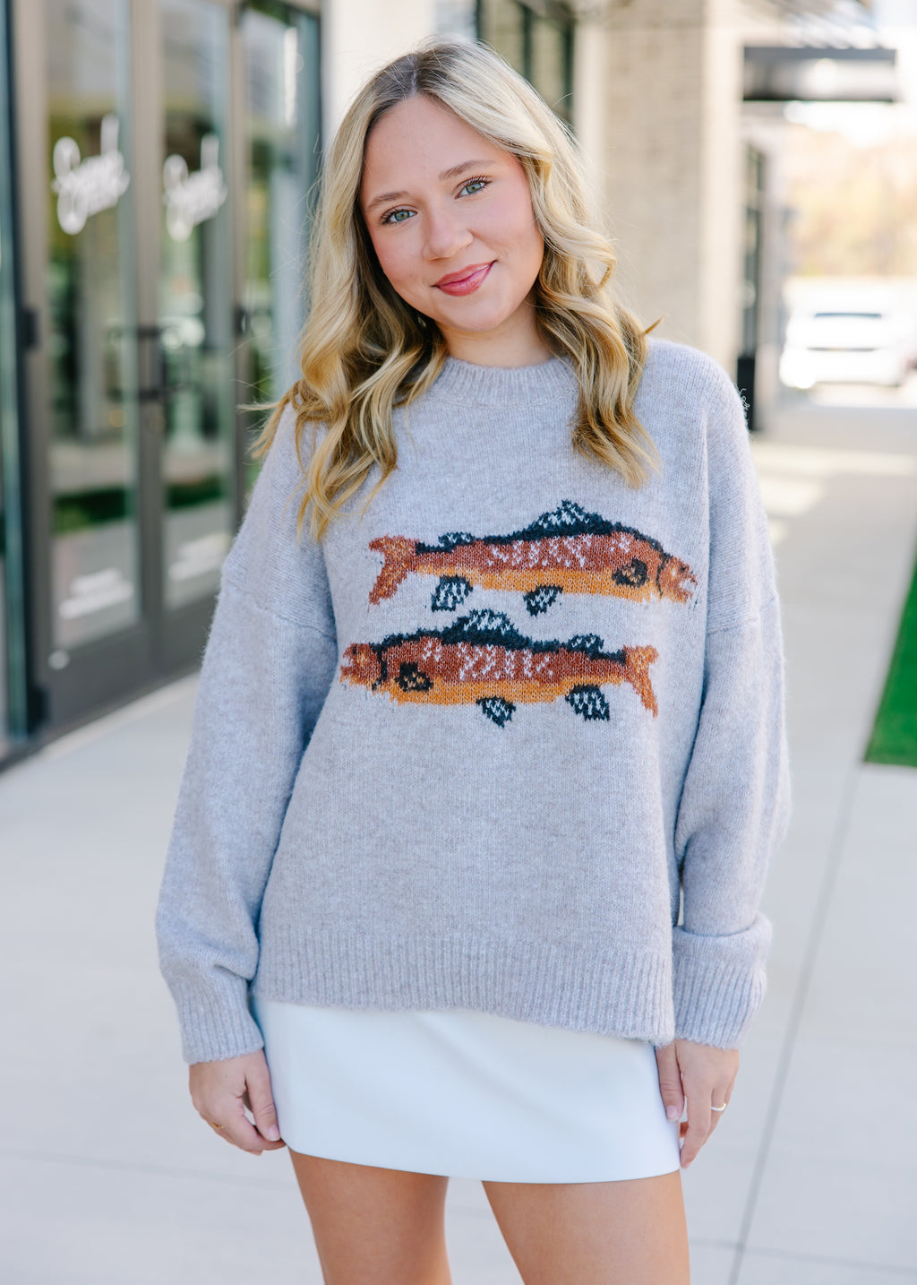 Fish Out Of Water Graphic Sweater