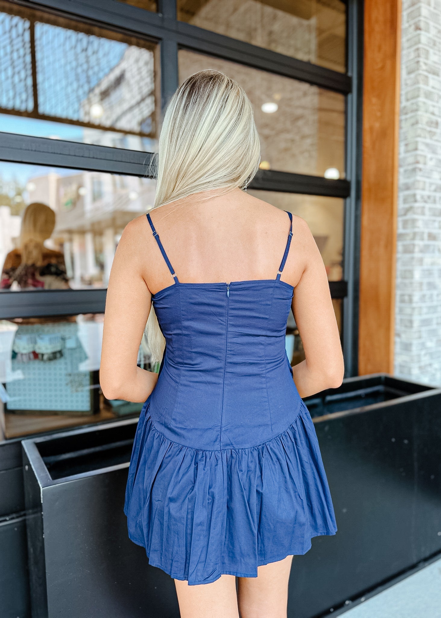 Claire Pleated Mini Dress