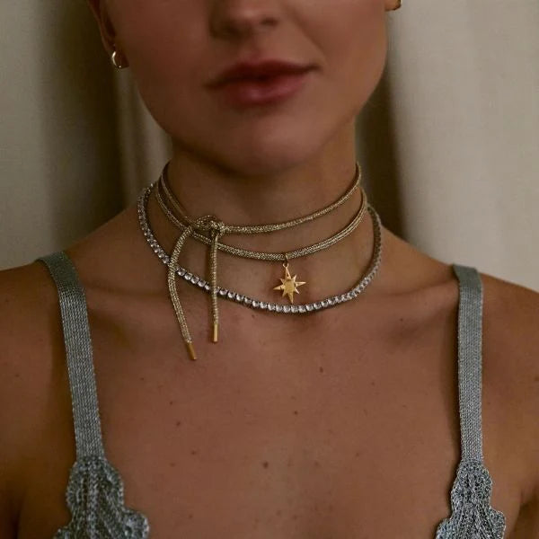 Gold Lurex Necklace Cord