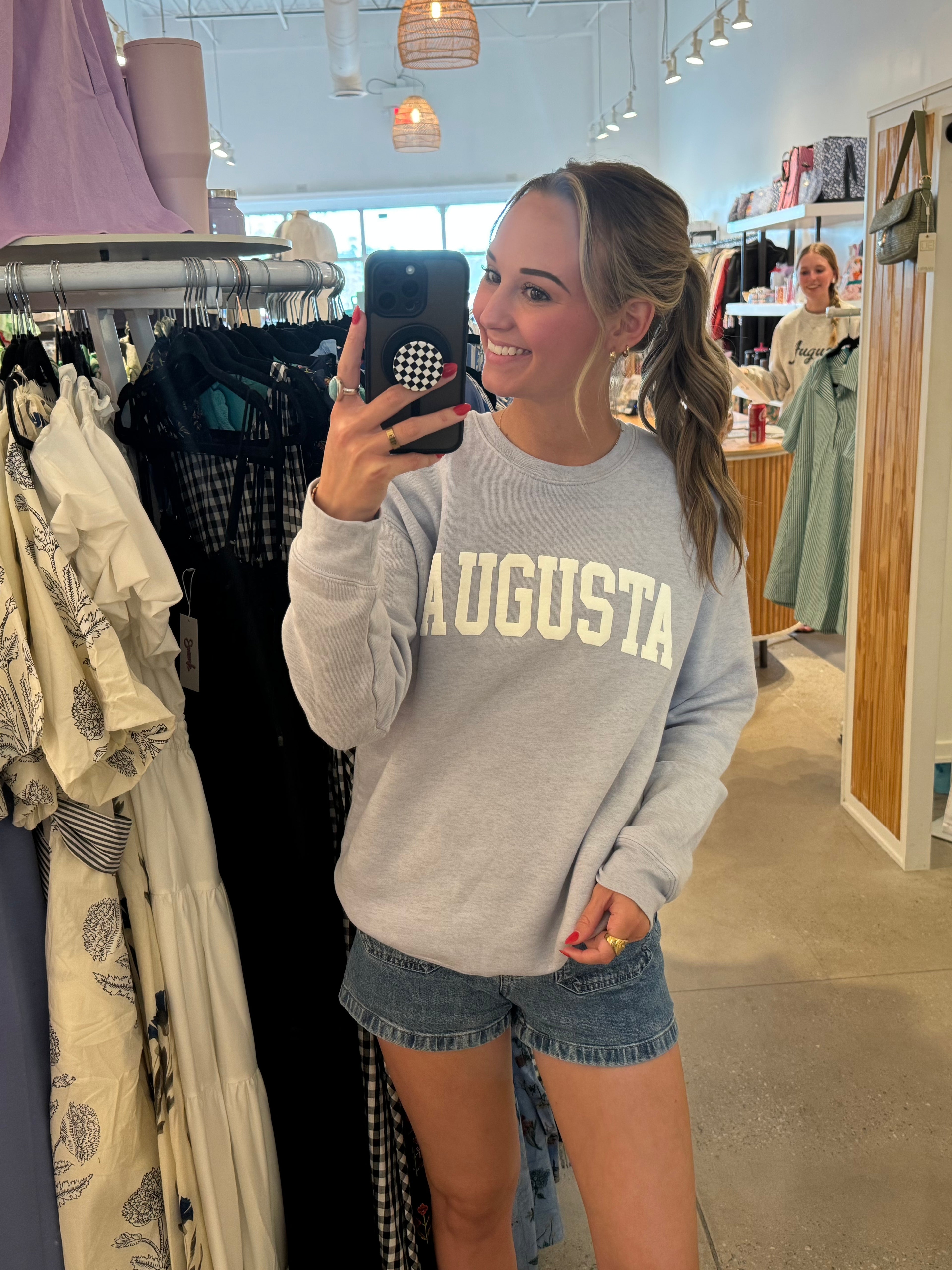 Augusta Puff Print Graphic Sweatshirt