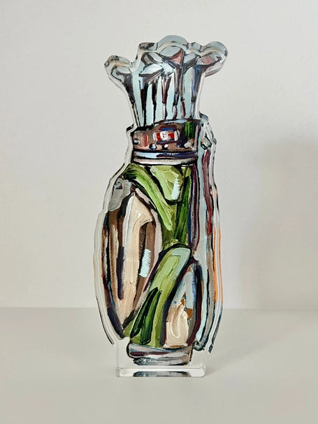 Golf Clubs Acrylic Block