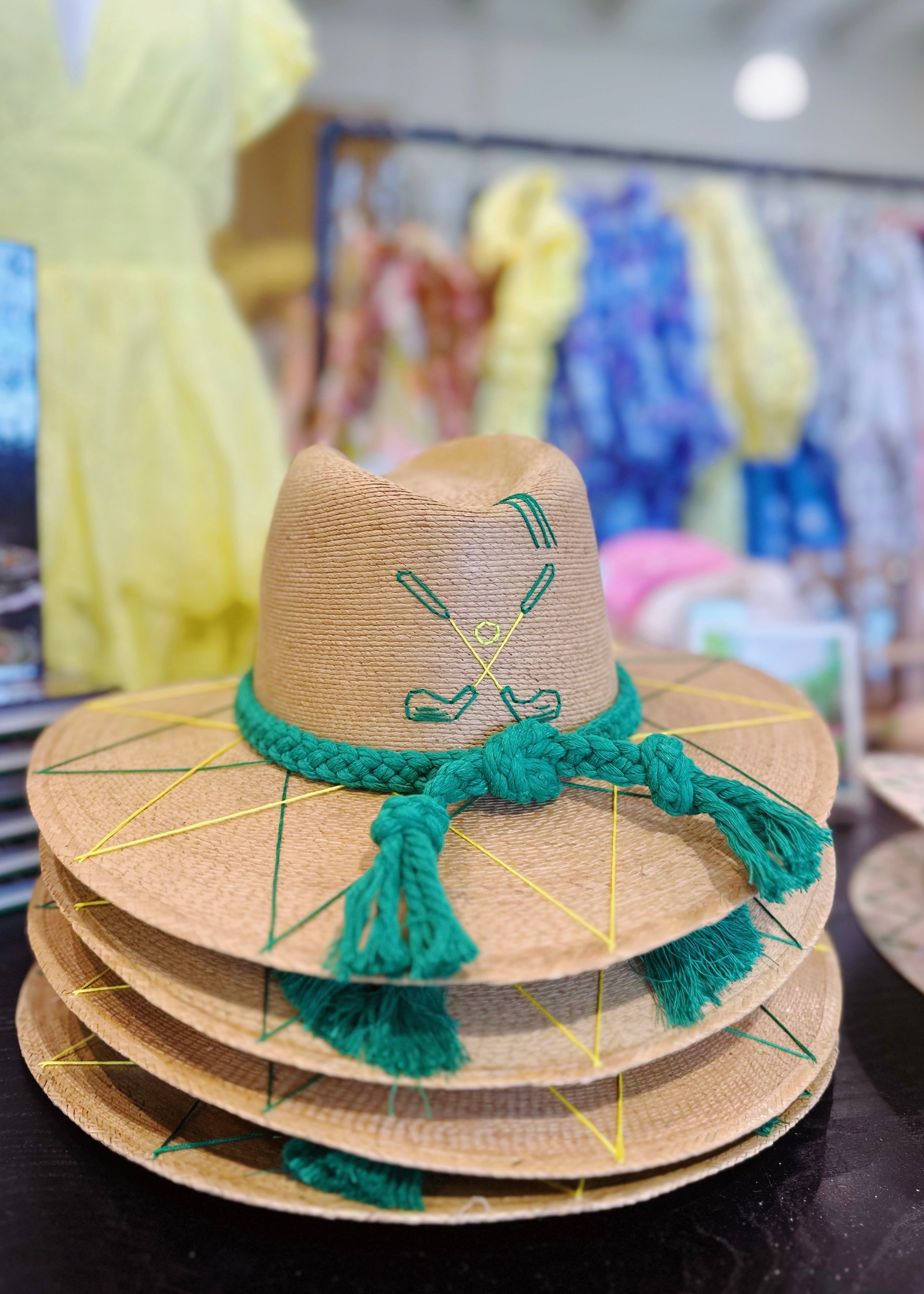 Green Golf Clubs Hat