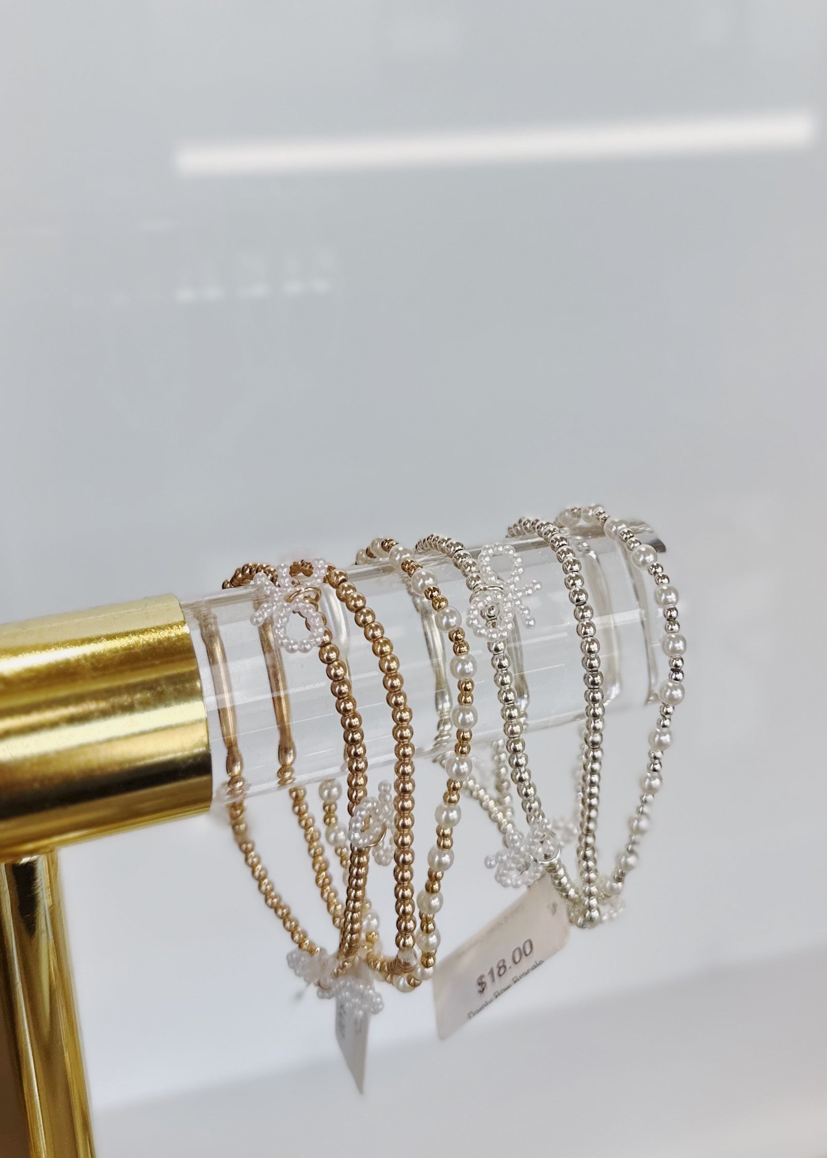 Dainty Bow Bracelet Set