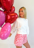 Sweetheart Bow Sleep Shorts