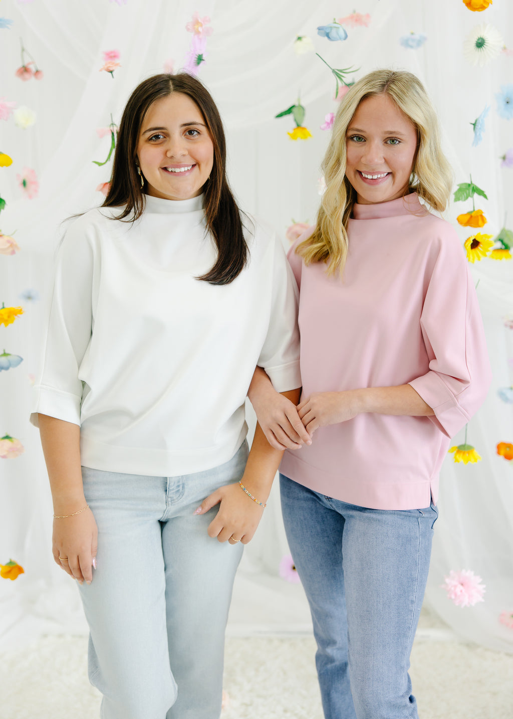 Phoebe Minimalist High-Neck Blouse