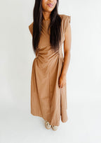 Mabel Ruched Midi Dress