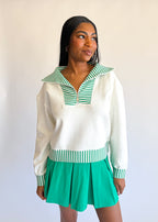 Tilley Striped Collar Pullover