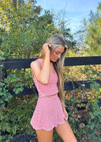 Giselle Gingham Crop Top