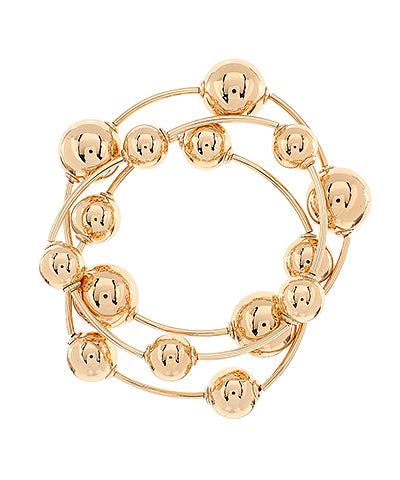 3 Row CCB Station Bar Chain Bracelet