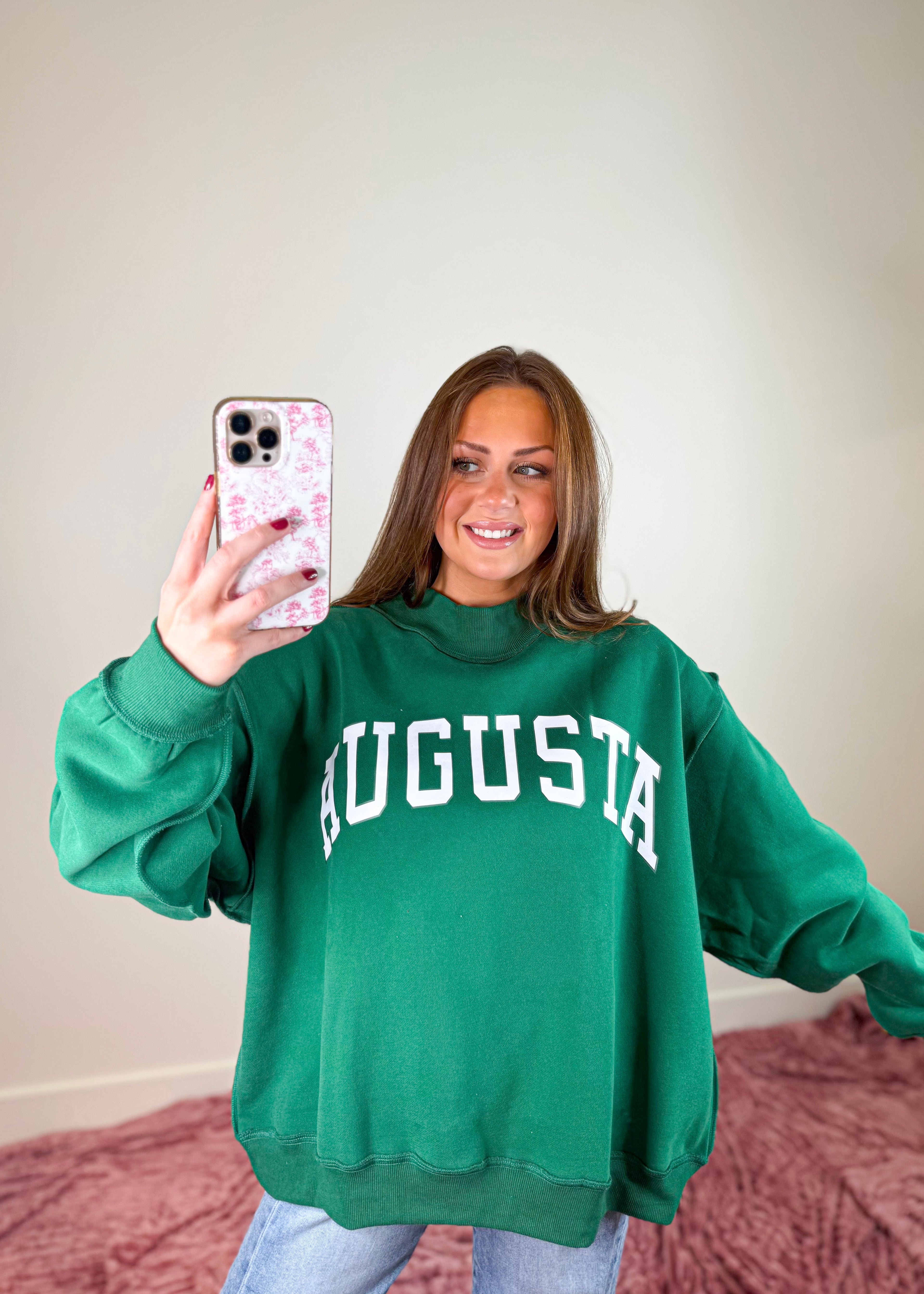 Augusta Mock Neck Sweatshirt