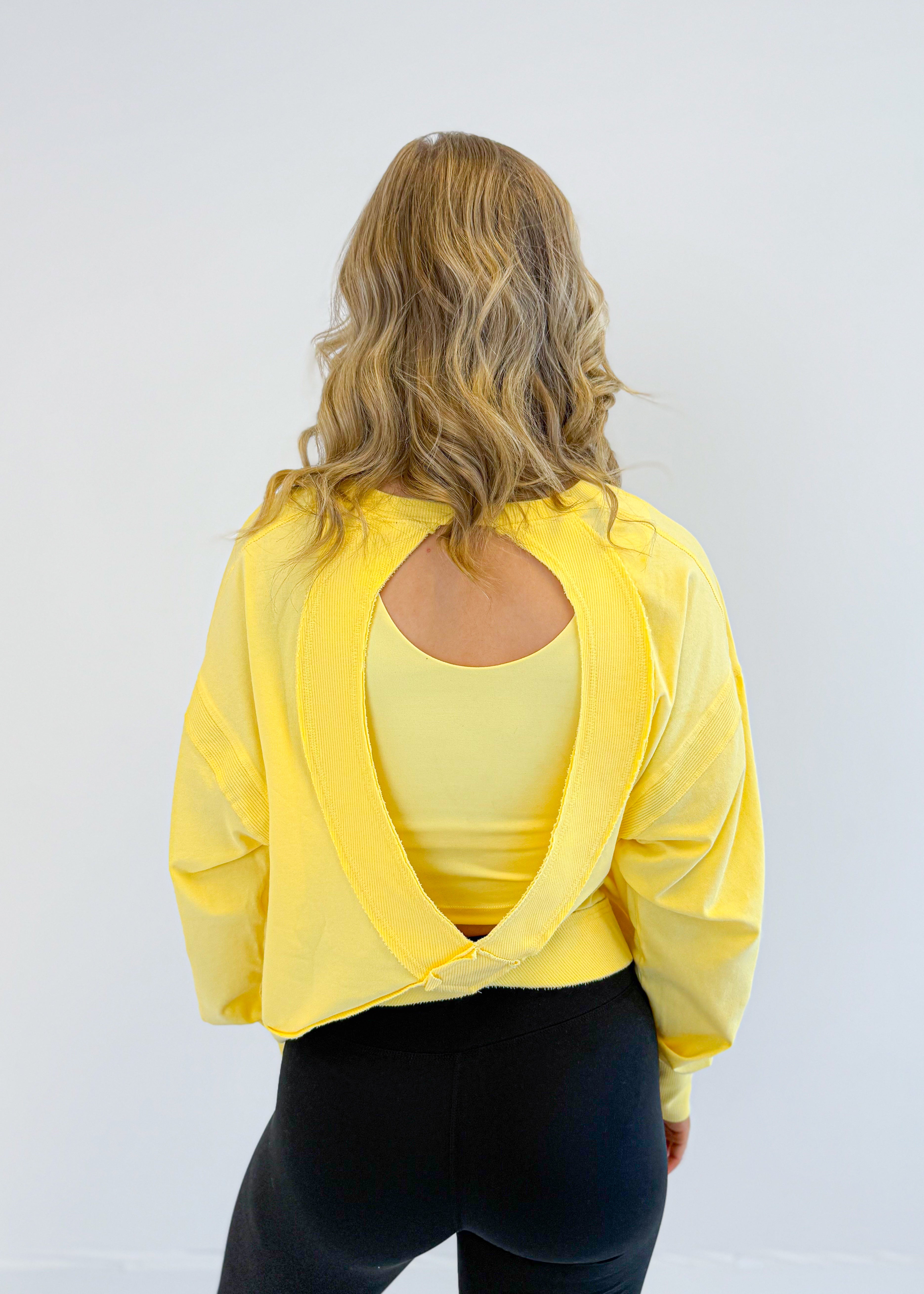Open Back Long Sleeve Tee