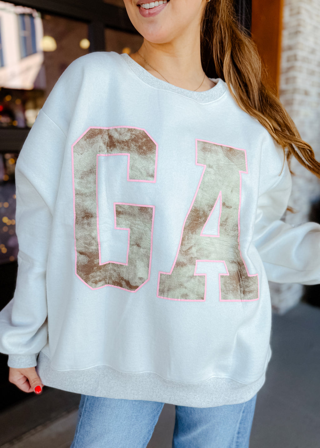 Georgia Camo Reversible Varsity Fleece Sweatshirt