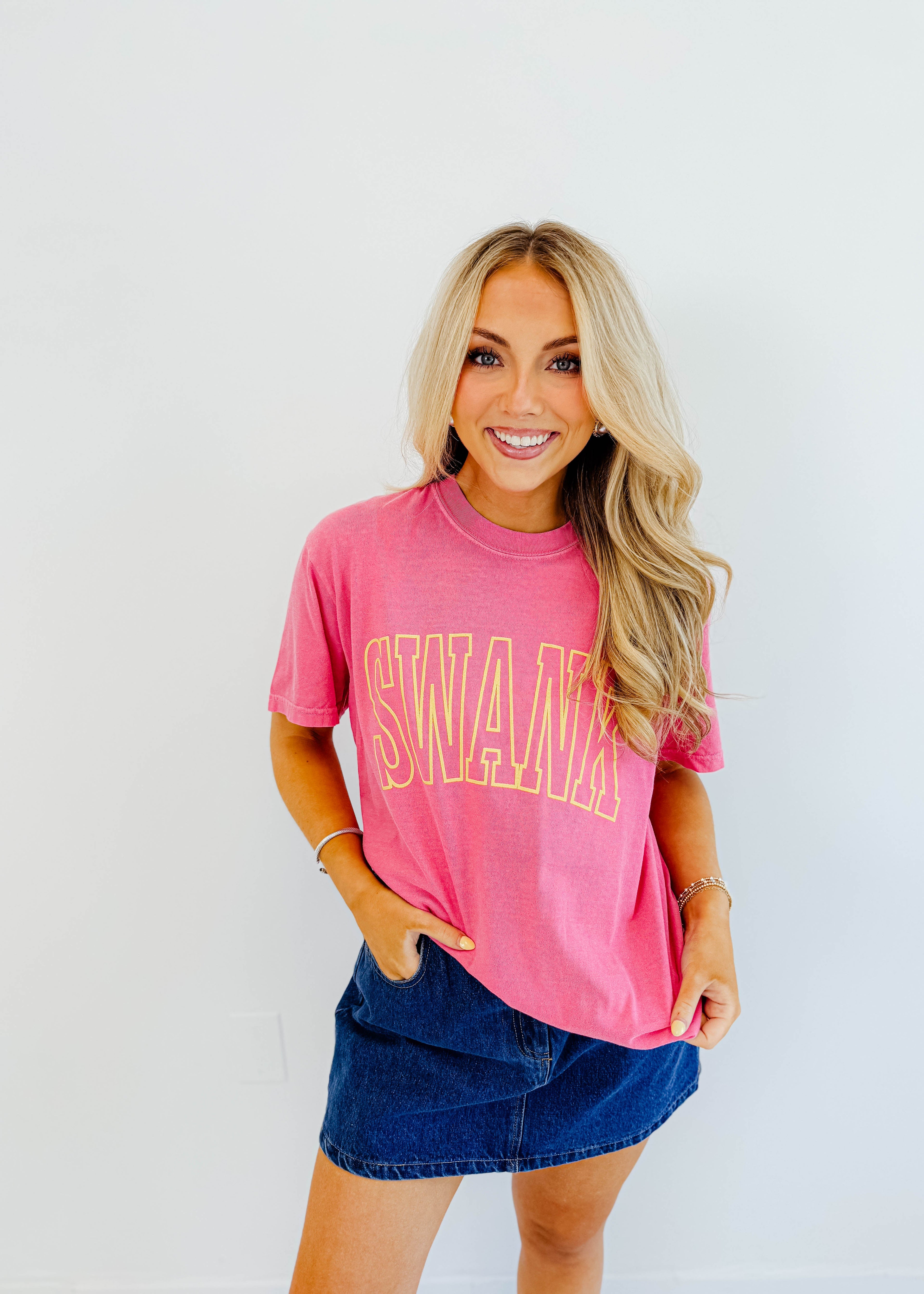 Swank Varsity Letter Tee