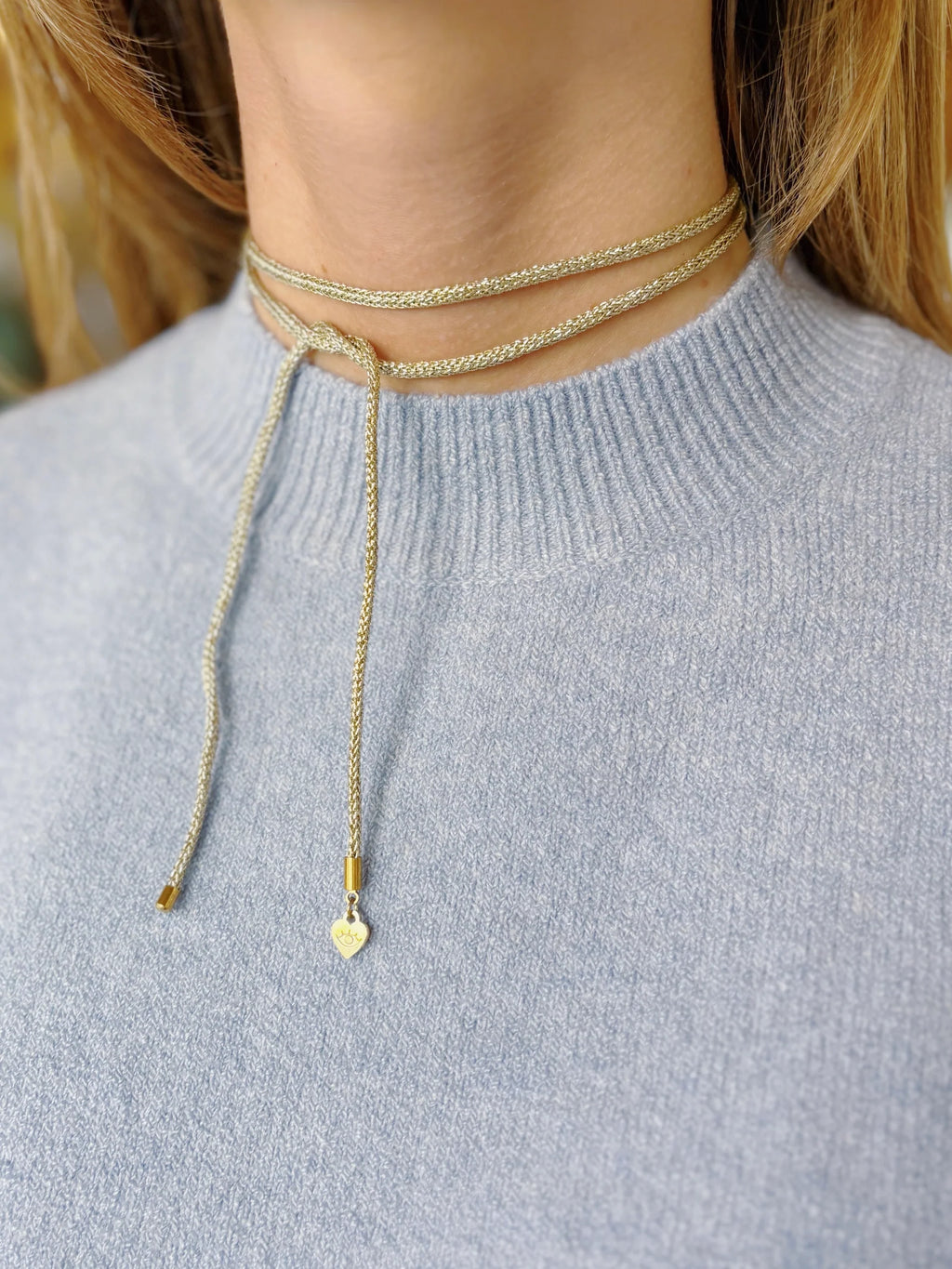 Gold Lurex Necklace Cord