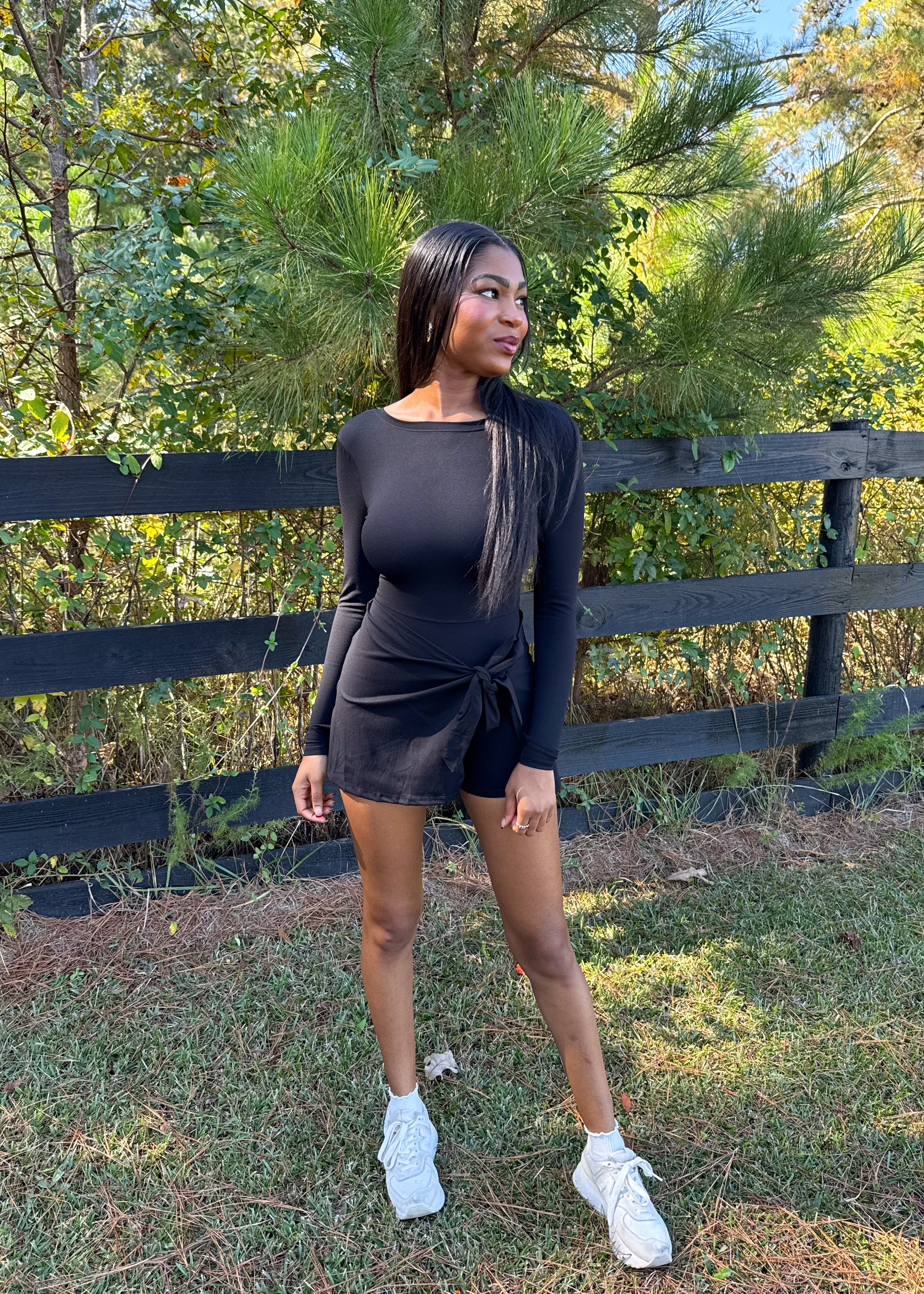 Jane Tie-Front Mini Dress