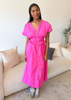 Adeline Smocked Midi Dress