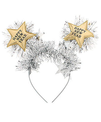 "Happy New Year" Tinsel Headband