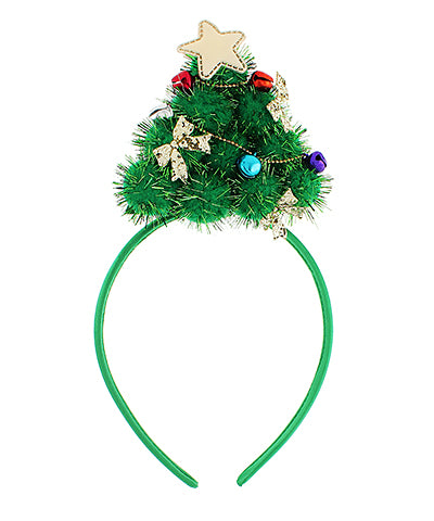 Christmas Tree Pom Pom Head Band