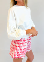 Sweetheart Bow Sleep Shorts