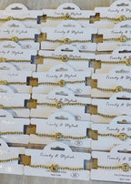 Initial Beaded Bracelet