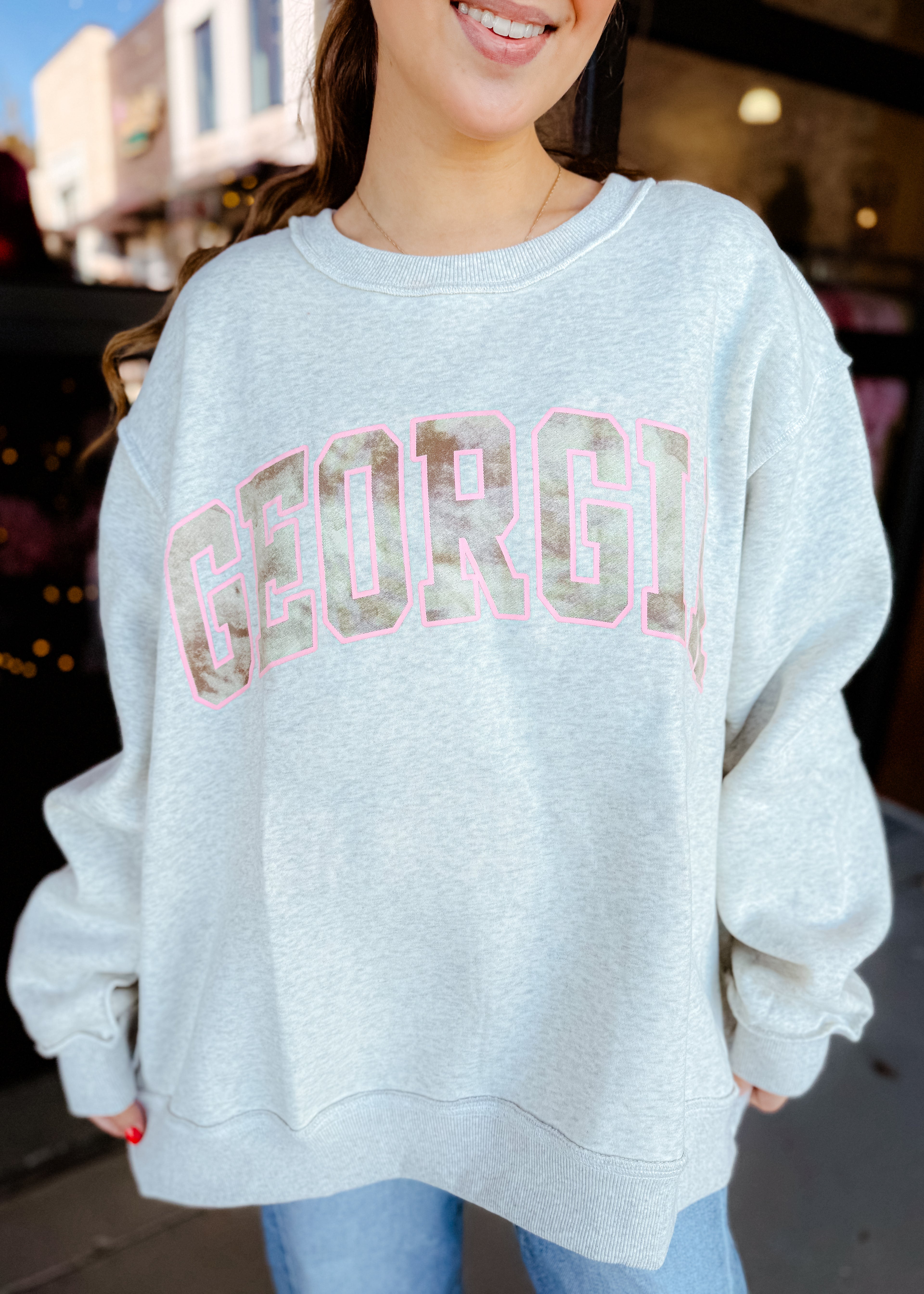 Georgia Camo Reversible Varsity Fleece Sweatshirt