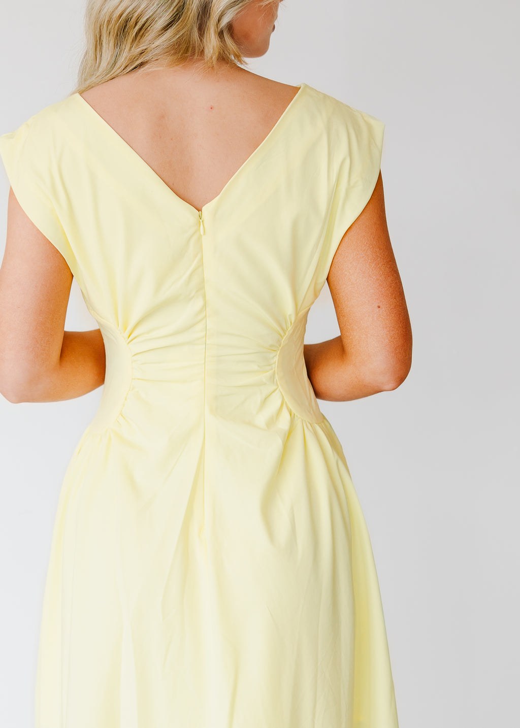 Mabel Ruched Midi Dress