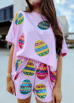 Jordan Egg Sequin Shorts